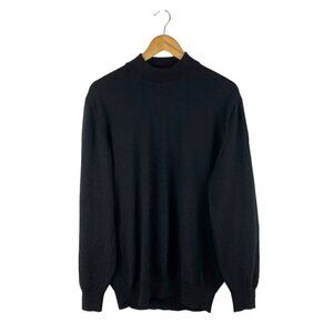 Harry Rosen Women's Vintage Wool Mock Neck Knit Sweater US XL